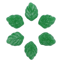 Smarty Stop close-up of jelly spearmint slice texture highlighting soft chew benefit