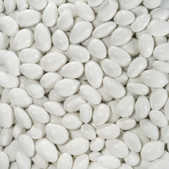 Smarty Stop front packaging showing 2-pound pastel almonds and easy serving