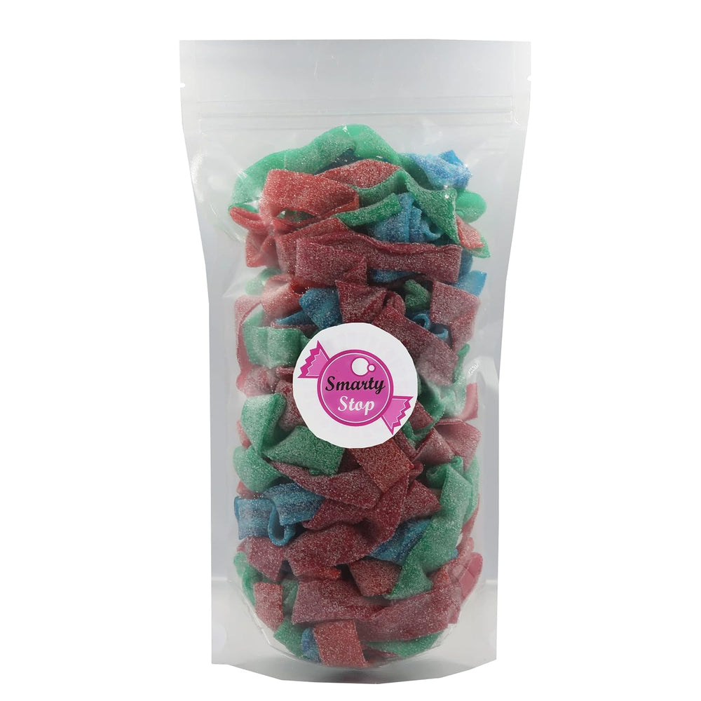 Smarty Stop gummy belts in a bowl at a party showcasing easy sharing benefit