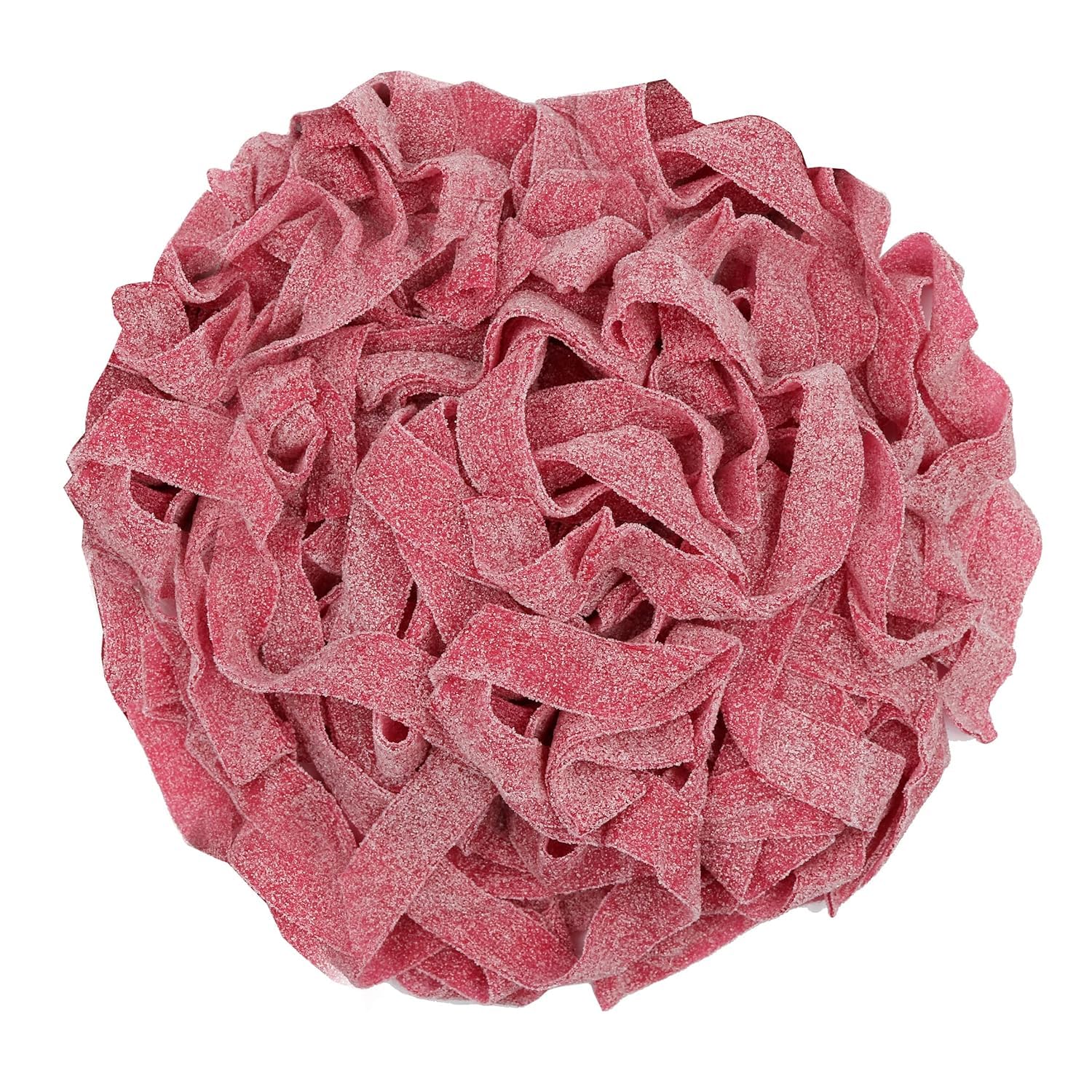 Open bag spilling gummy belts, Smarty Stop convenient bulk portioning for parties