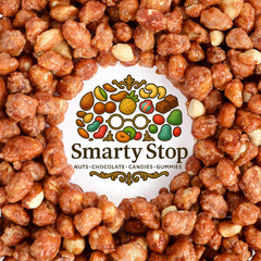 Smarty Stop roasted peanut center detail showing nutty texture benefit