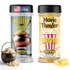 Smash Seasonings front packaging showing both shakers and bright label for quick use