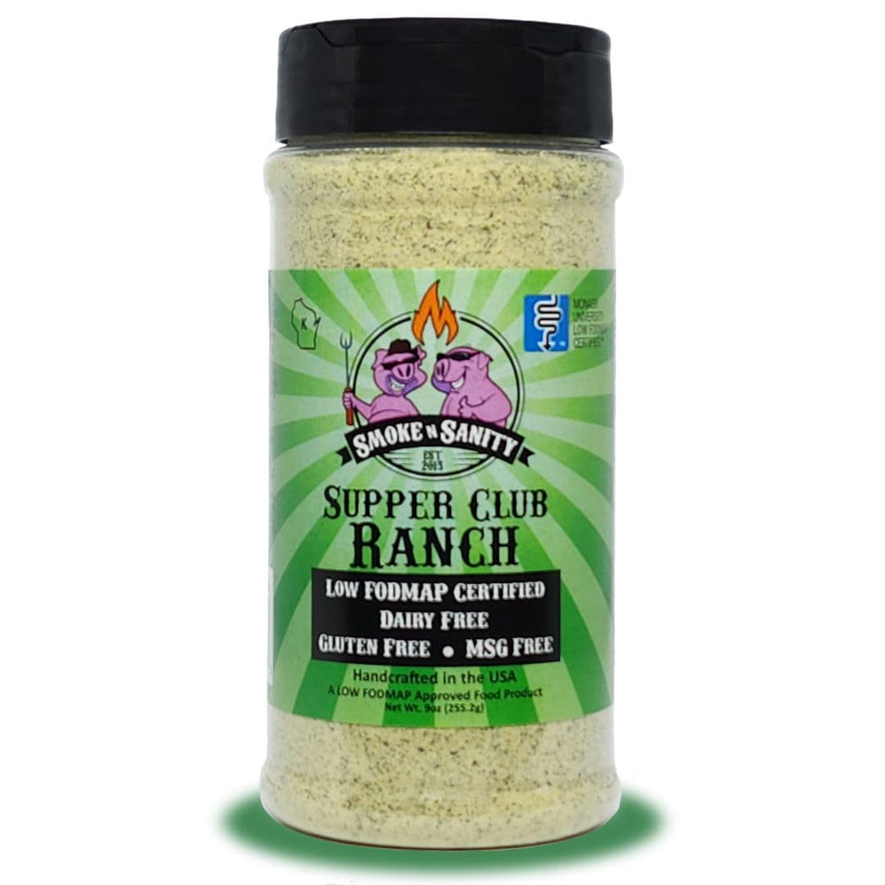 Smoke n Sanity shaker held in hand demonstrating 9 oz size and pantry-friendly portion