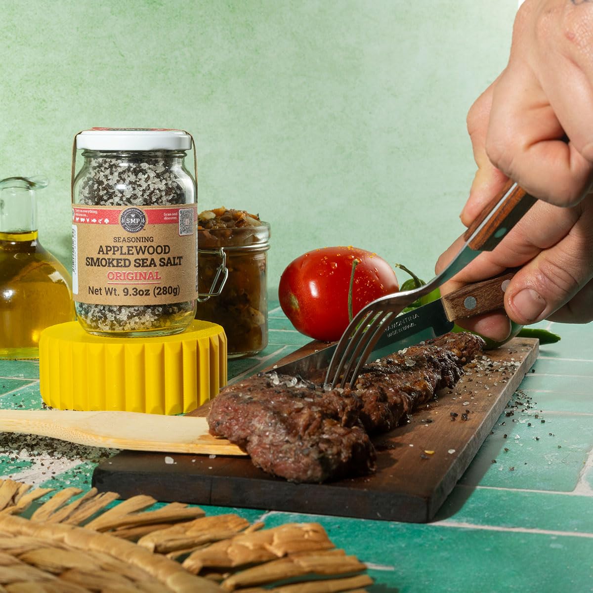Sociedad Mexicana de Parrilleros SMP label close-up showing natural, single-ingredient claim