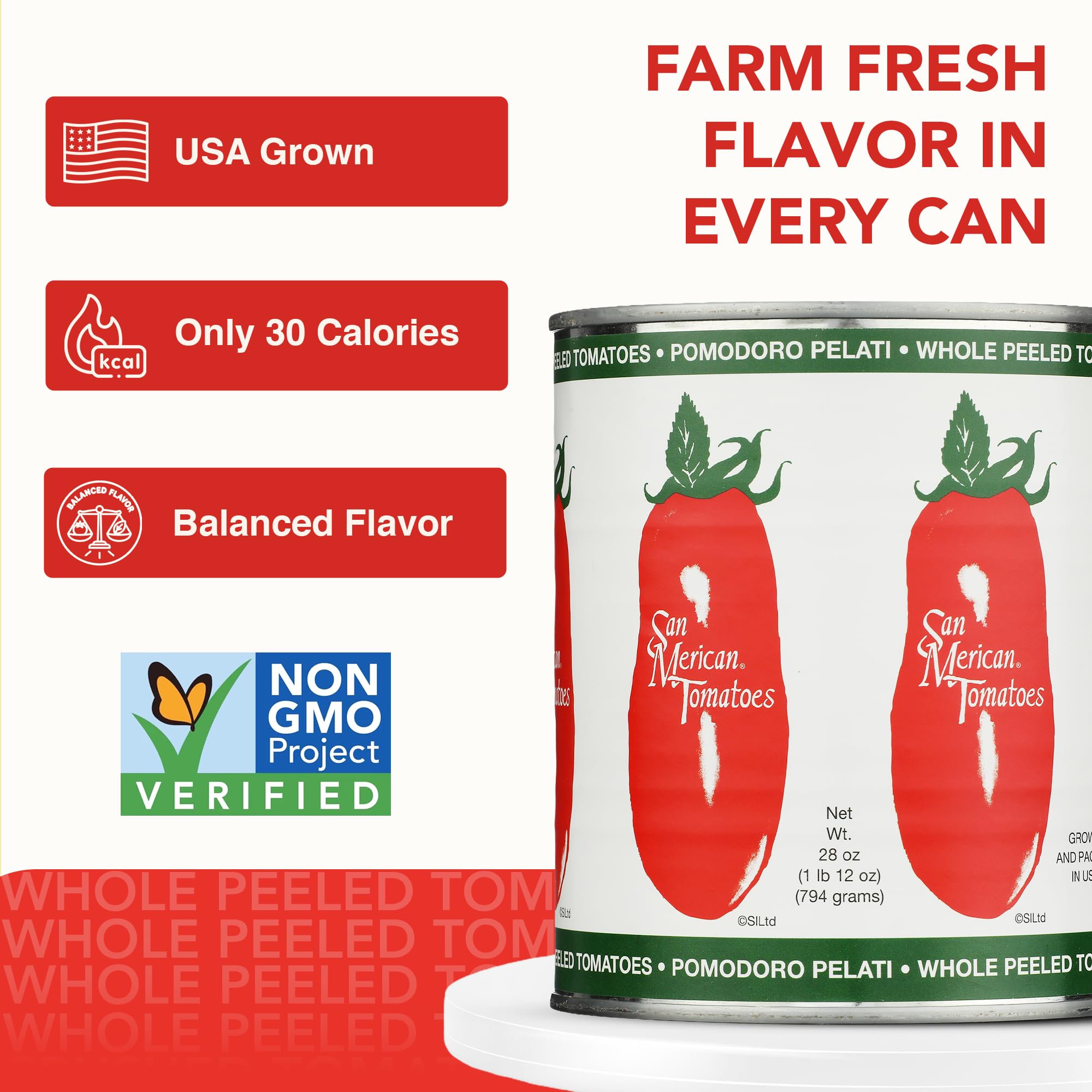 SMT San Merican close-up of tomato skin and juice highlighting natural color and rich flavor