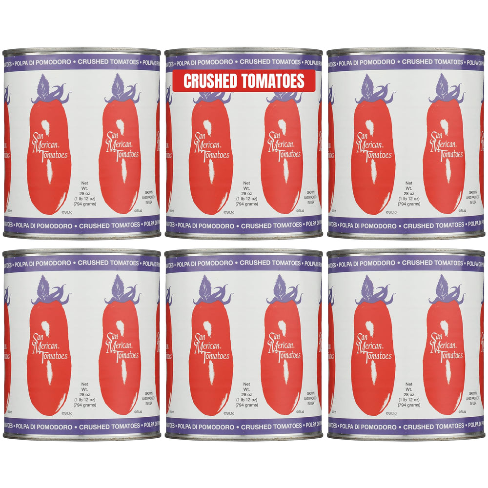 SMT San Merican front packaging showing six 28oz cans and convenient supply