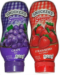 Smucker's jar front view showing label and family-friendly fruit spread