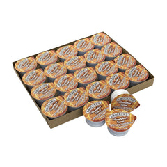 Smucker's tub in use on pancake tray for quick guest convenience