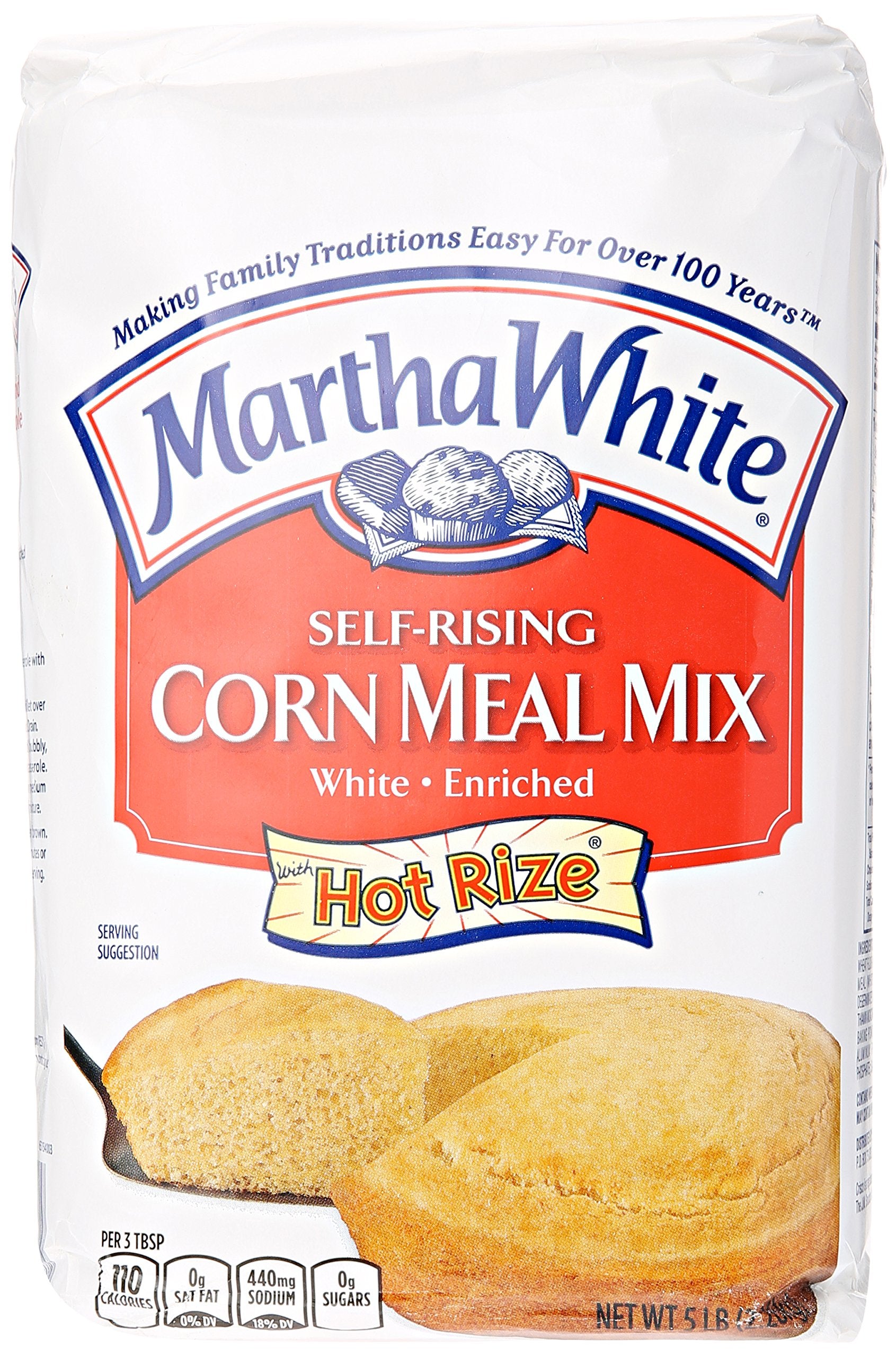 Smucker's Martha White front packaging showing 5 lb bag and clear label benefits