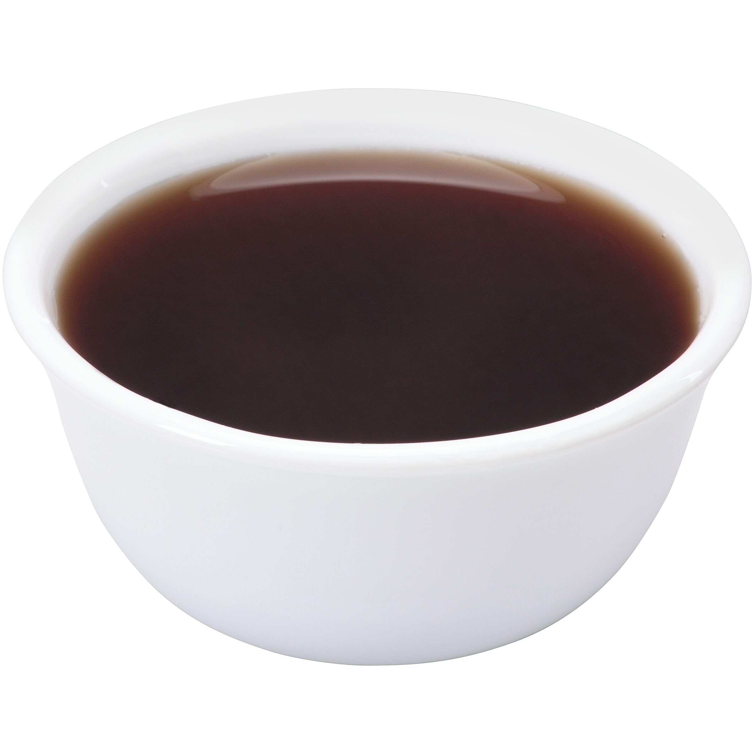 Smucker's syrup cup placed in a breakfast caddy for easy service