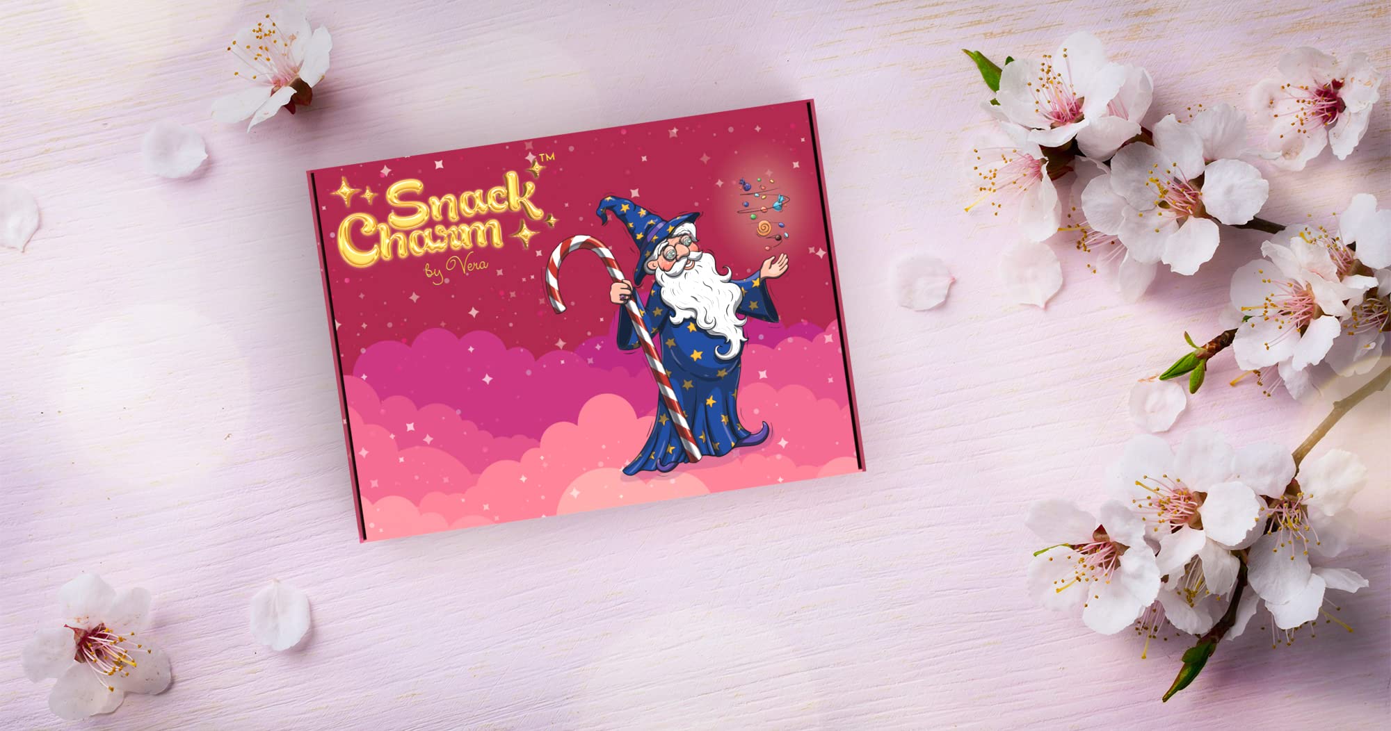 Snack Charm by Vera size comparison with hand to show portion scale and serving clarity