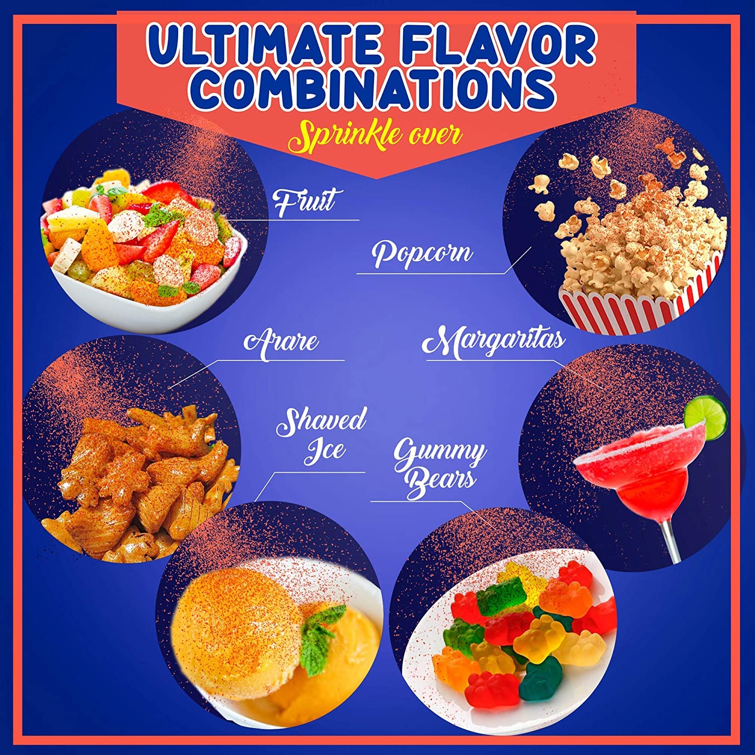 Snack Hawaii powder dusted on fresh mango slices enhancing fruity flavor