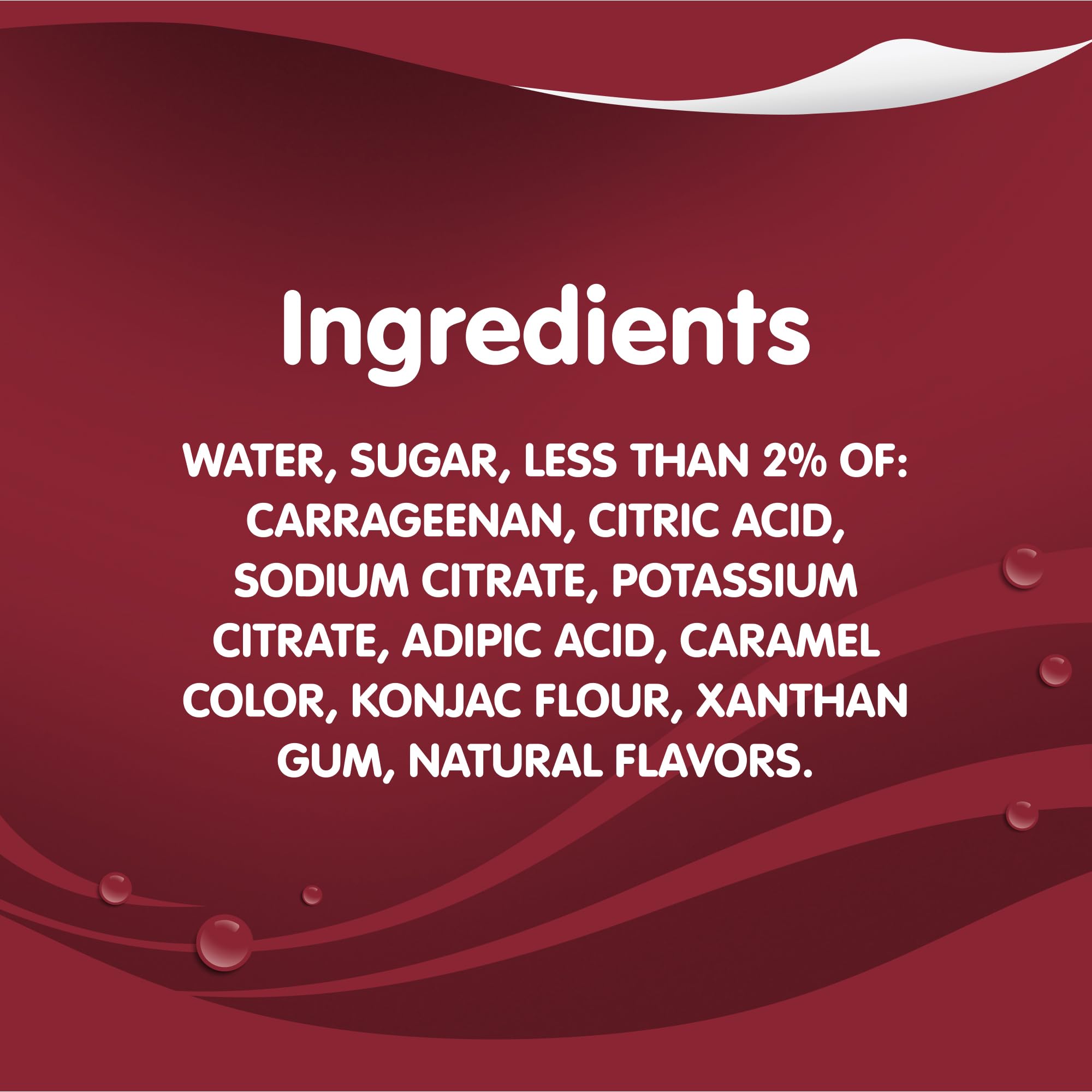 Snack Pack DR PEPPER label and nutrition facts showing ingredient transparency benefit