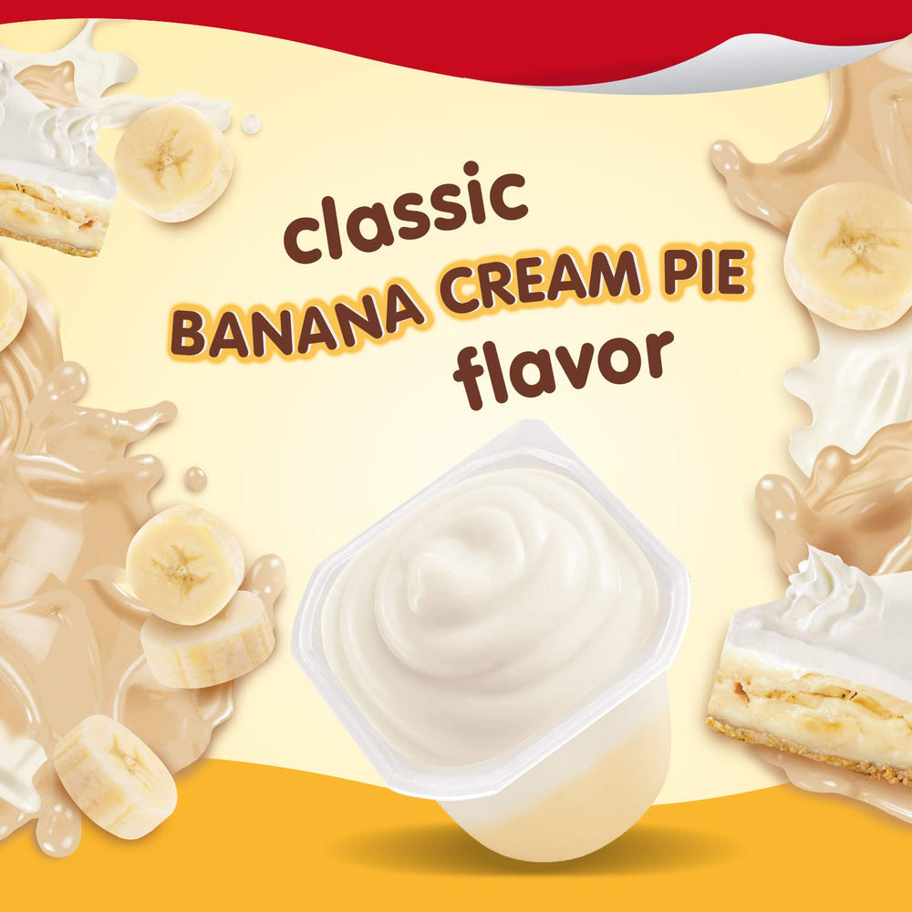 Snack Pack open cup close-up showing creamy texture and real milk creaminess benefit