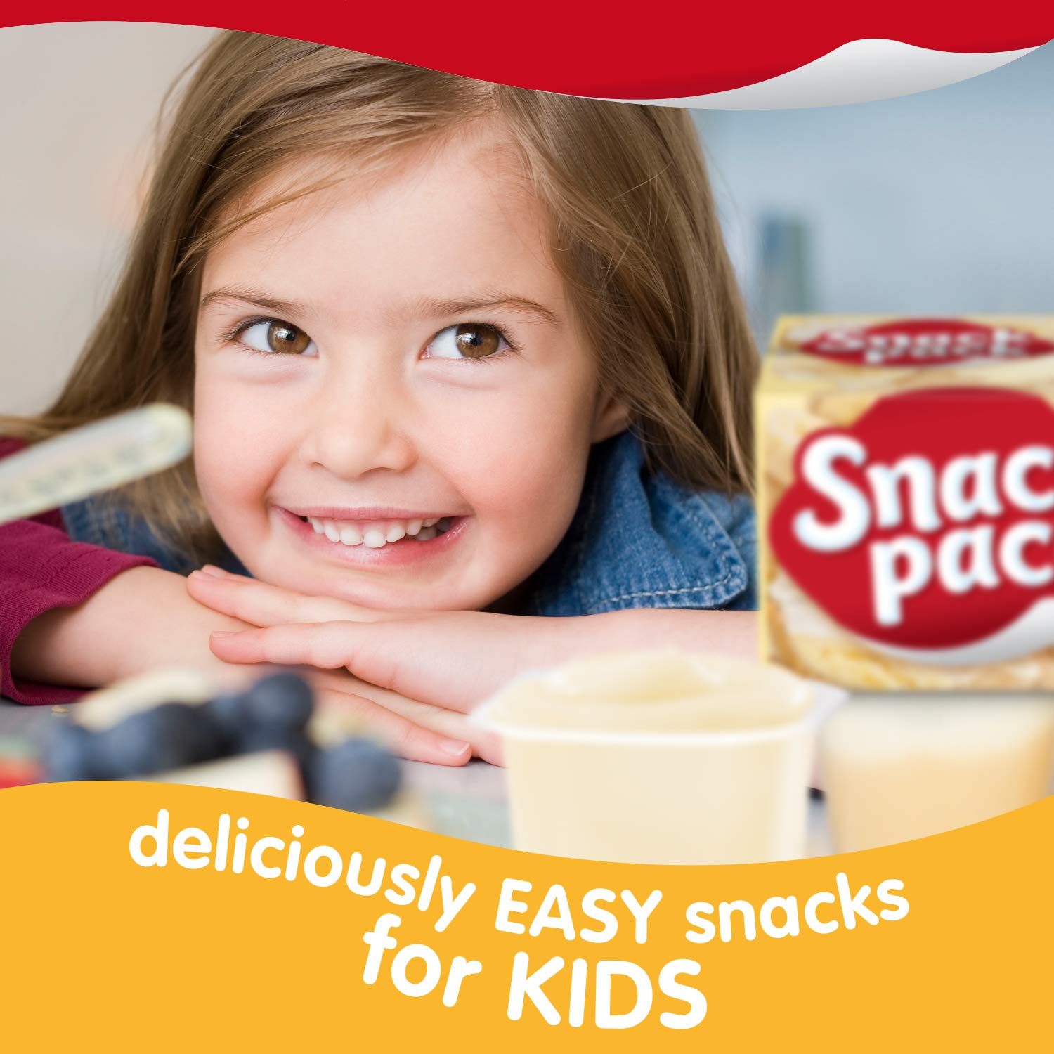 Snack Pack cup held in hand to show scale and single-serve portability benefit