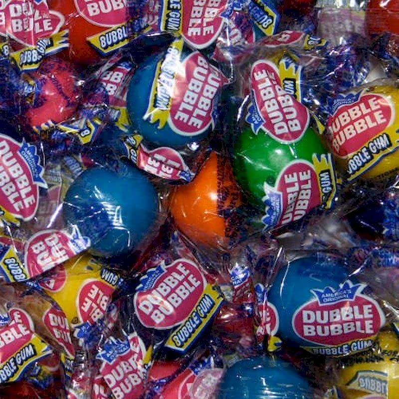 Snackadilly front packaging showing one-pound bag and colorful wrapped gum