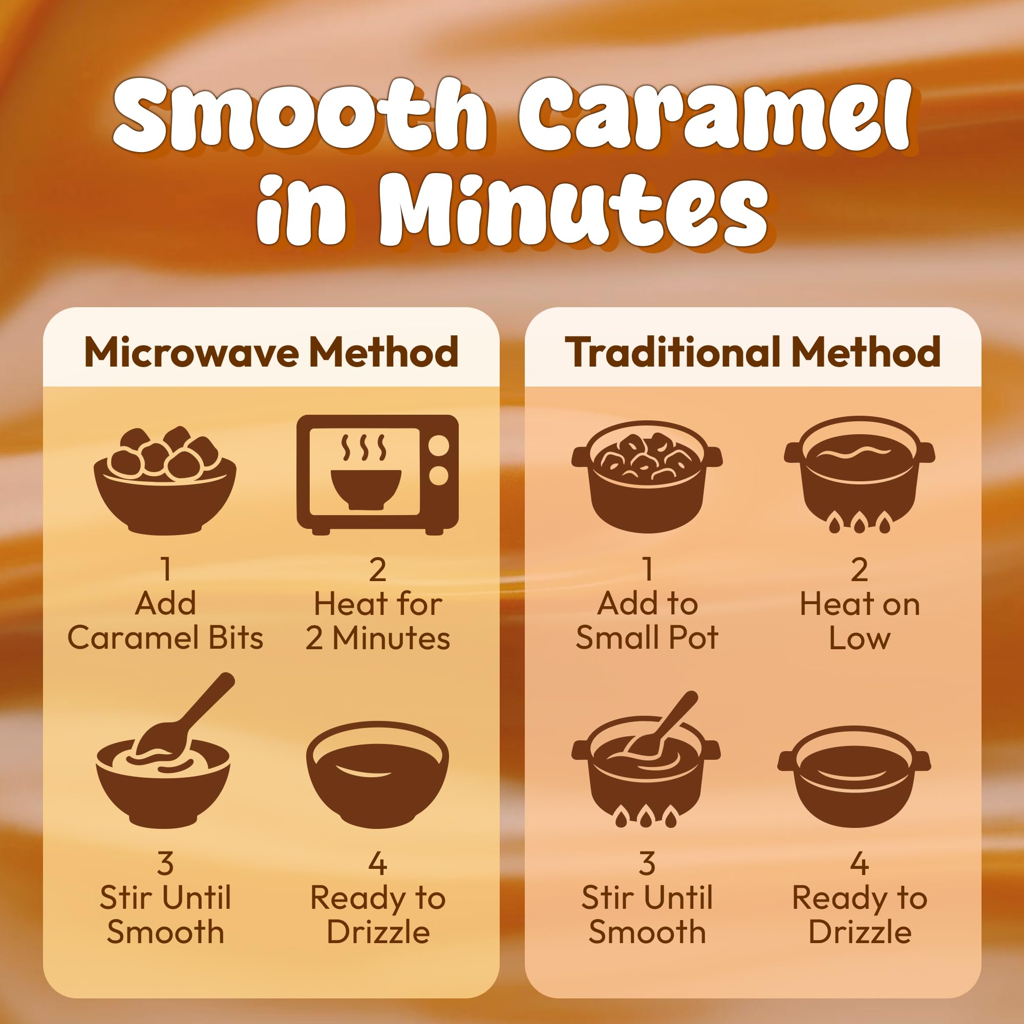 Snackathon caramel bits next to measuring scale for portion control