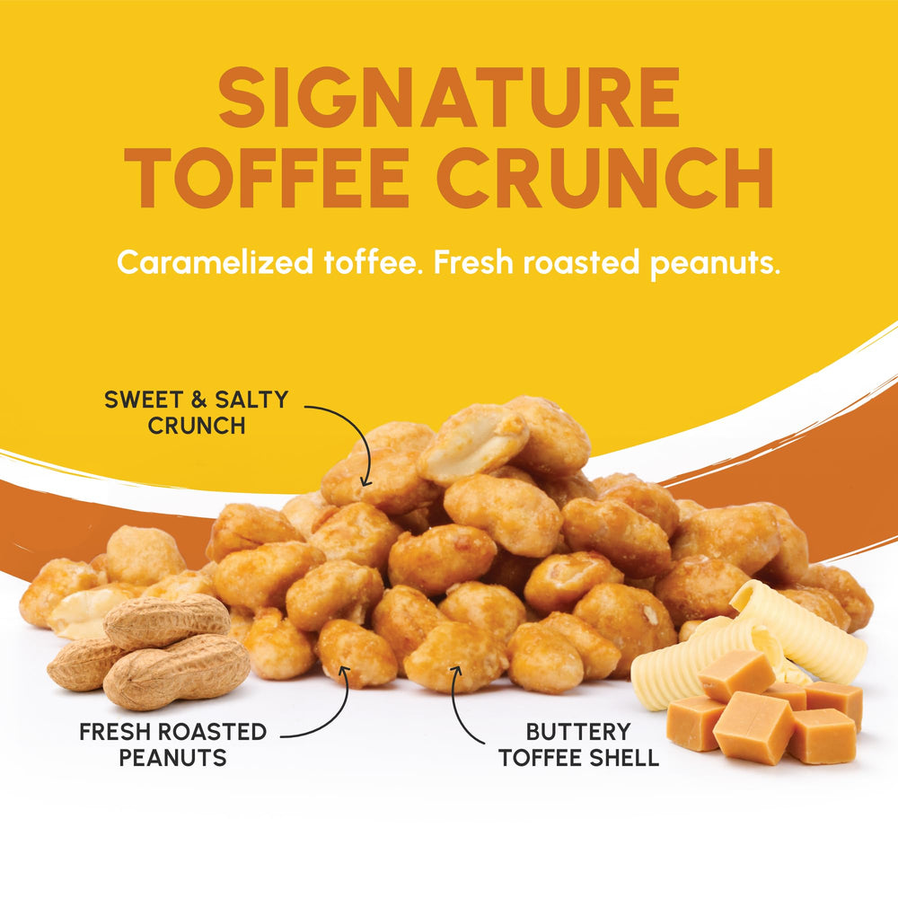 Snackathon coconut toffee peanuts close-up showing tropical twist and sweet contrast
