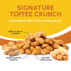 Snackathon coconut toffee peanuts close-up showing tropical twist and sweet contrast