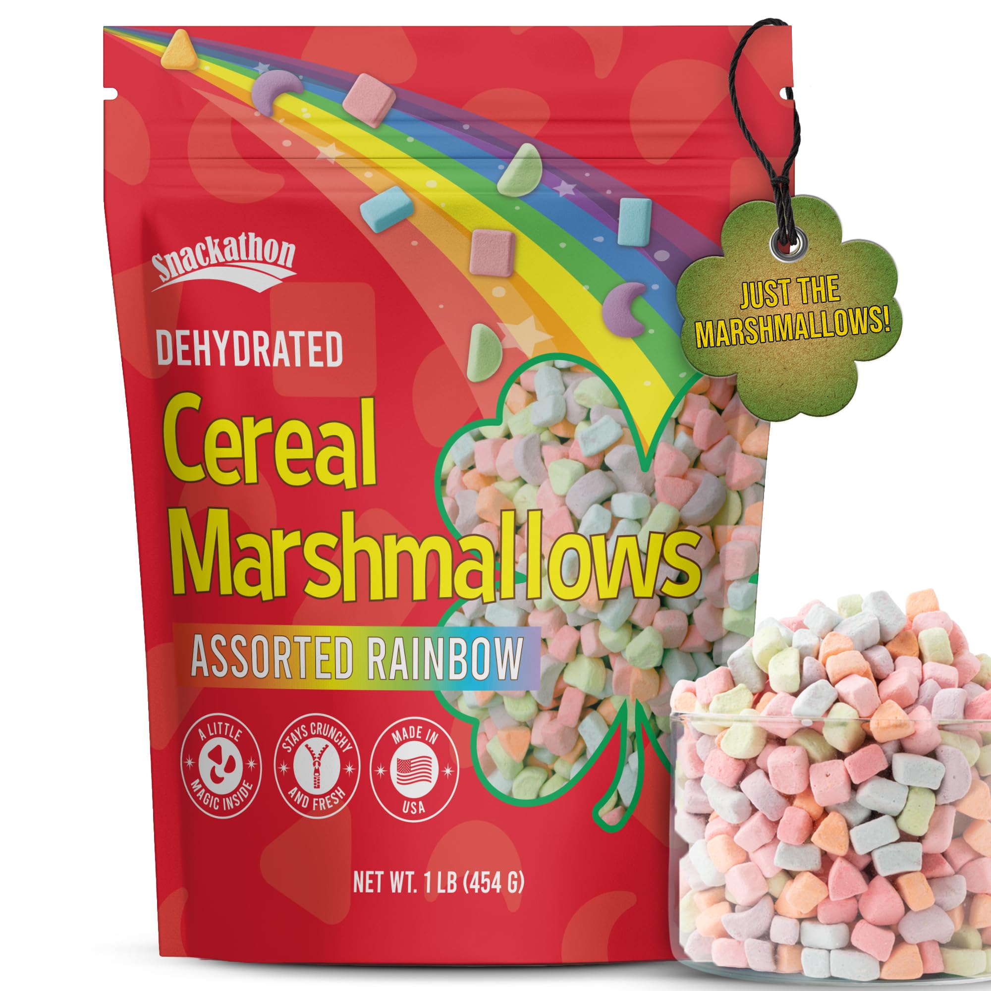 Snackathon front packaging 1 lb resealable bag showing bulk supply and convenience