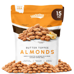 Snackathon front packaging showing 15 oz resealable bag and gourmet appeal
