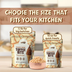 Snackathon mixing toffee into cookie dough for added texture and even distribution in cookies