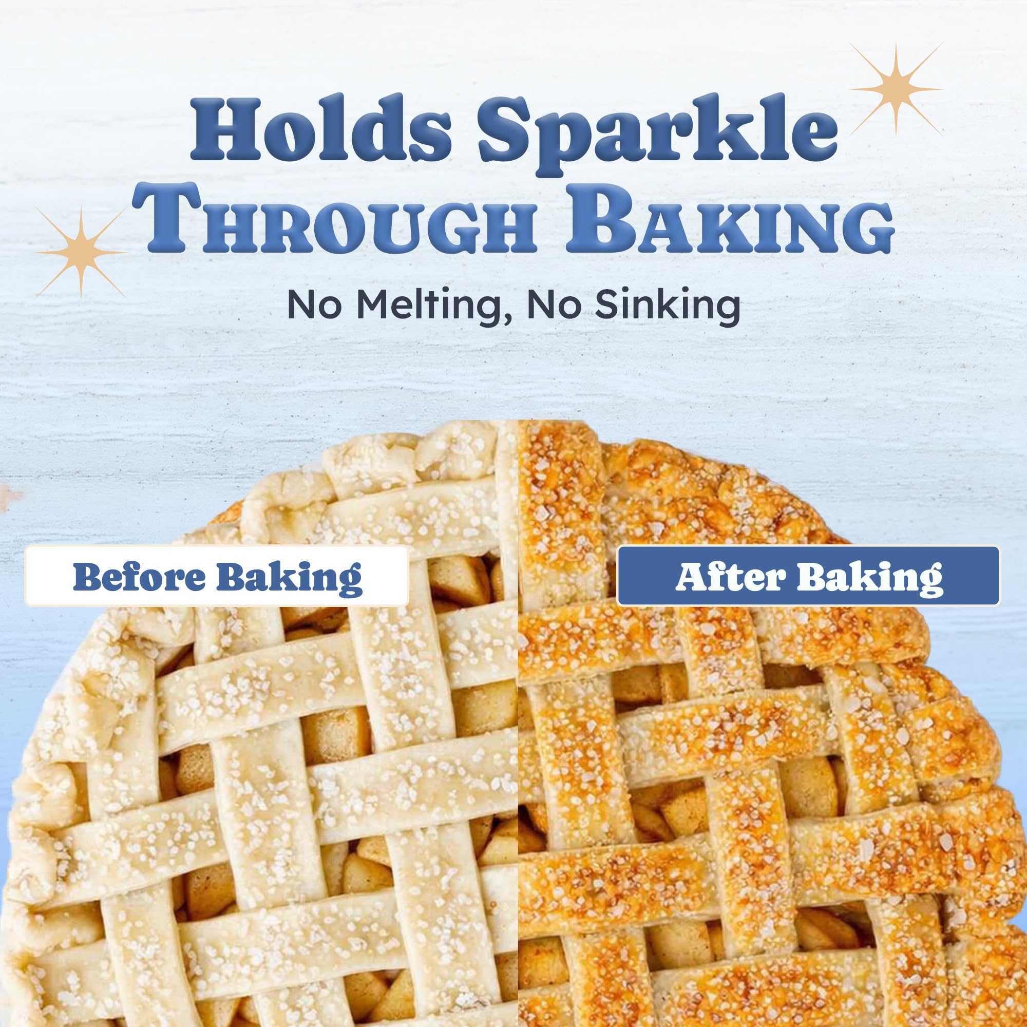 Snackathon-sugared cupcake topped with coarse crystals for eye-catching finish