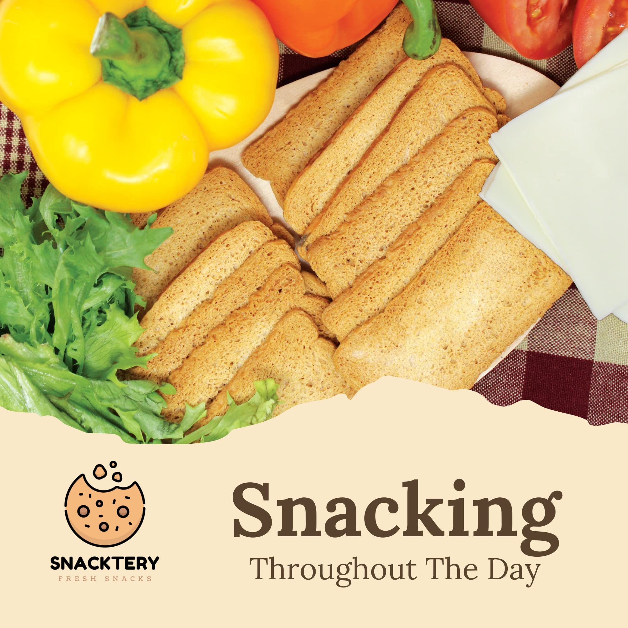 SNACKTERY melba toasts topped with cheese and figs, elegant appetizer presentation