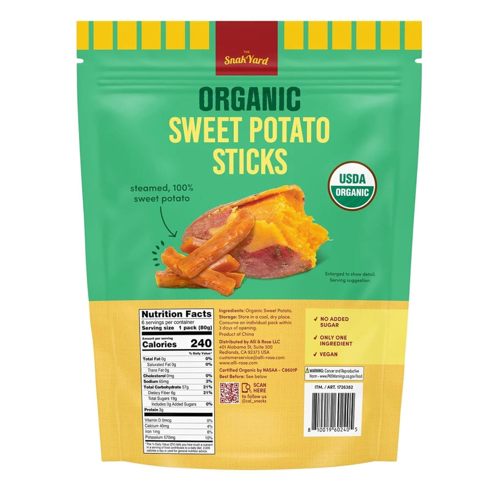 SnackYard close-up of chewy sweet potato stick texture highlighting tenderness