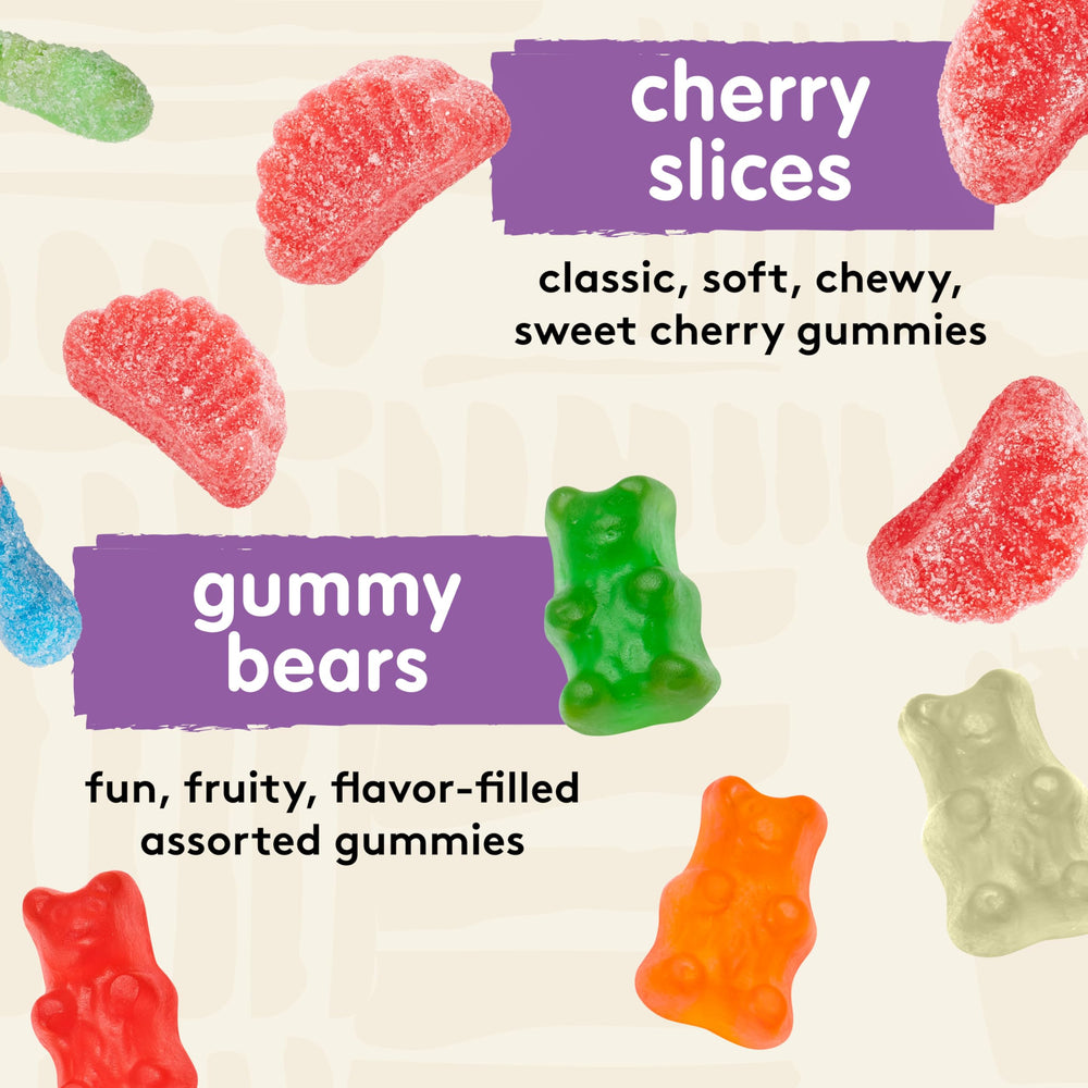 snak club close-up sour worms showing sugar coating and tangy bite benefit