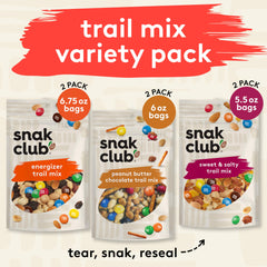Snak Club Energizer close-up of mix highlighting nuts and chocolate for energy