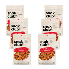 Snak Club front packaging showing resealable 7.5 oz pouch benefit