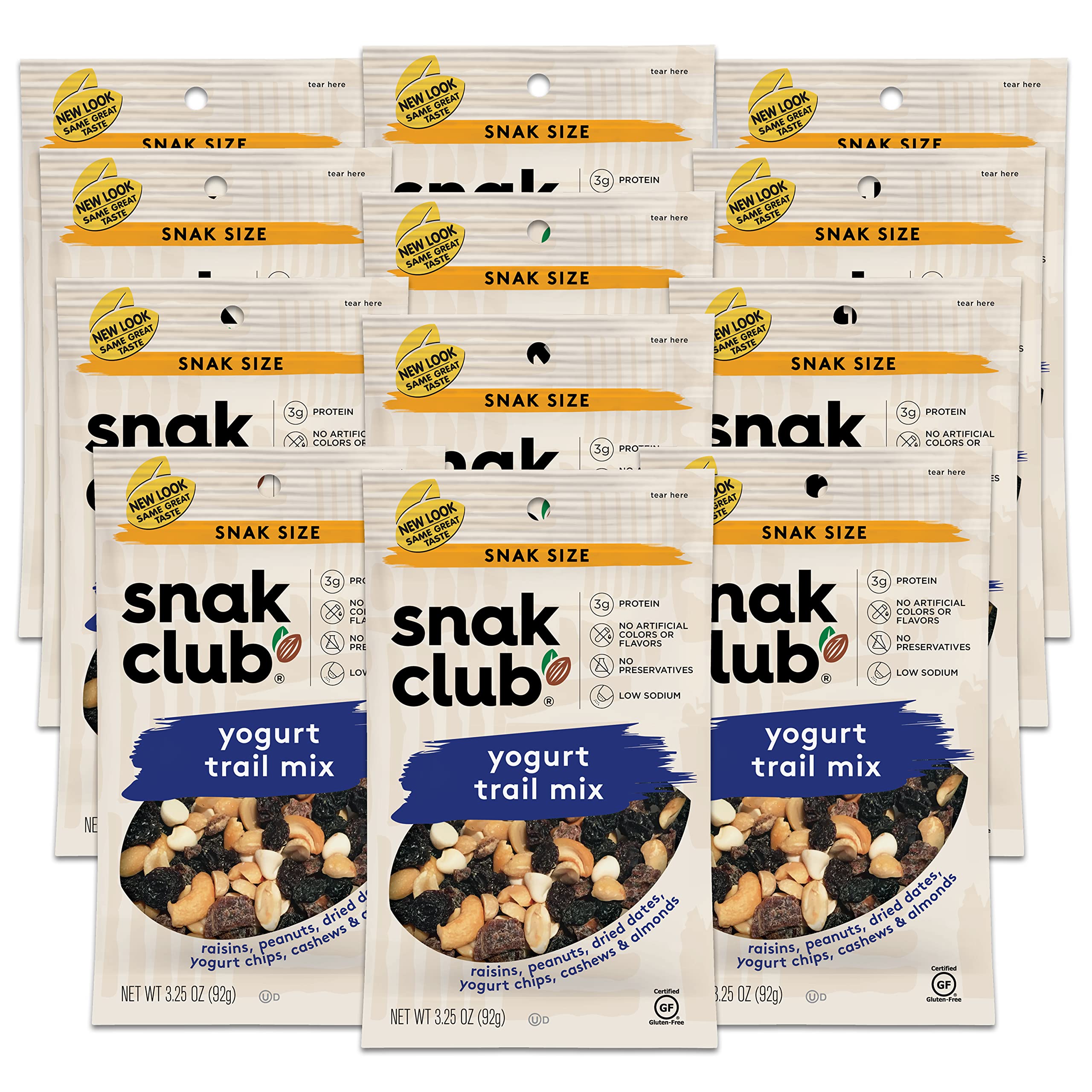 Snak Club front packaging showing resealable bag and mix benefits