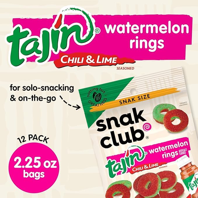 Snak Club pouches on picnic spread adding sweet-and-spicy snack appeal to gatherings