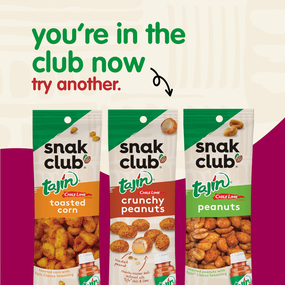 Snak Club peanuts in backpack pocket illustrating convenient travel snack