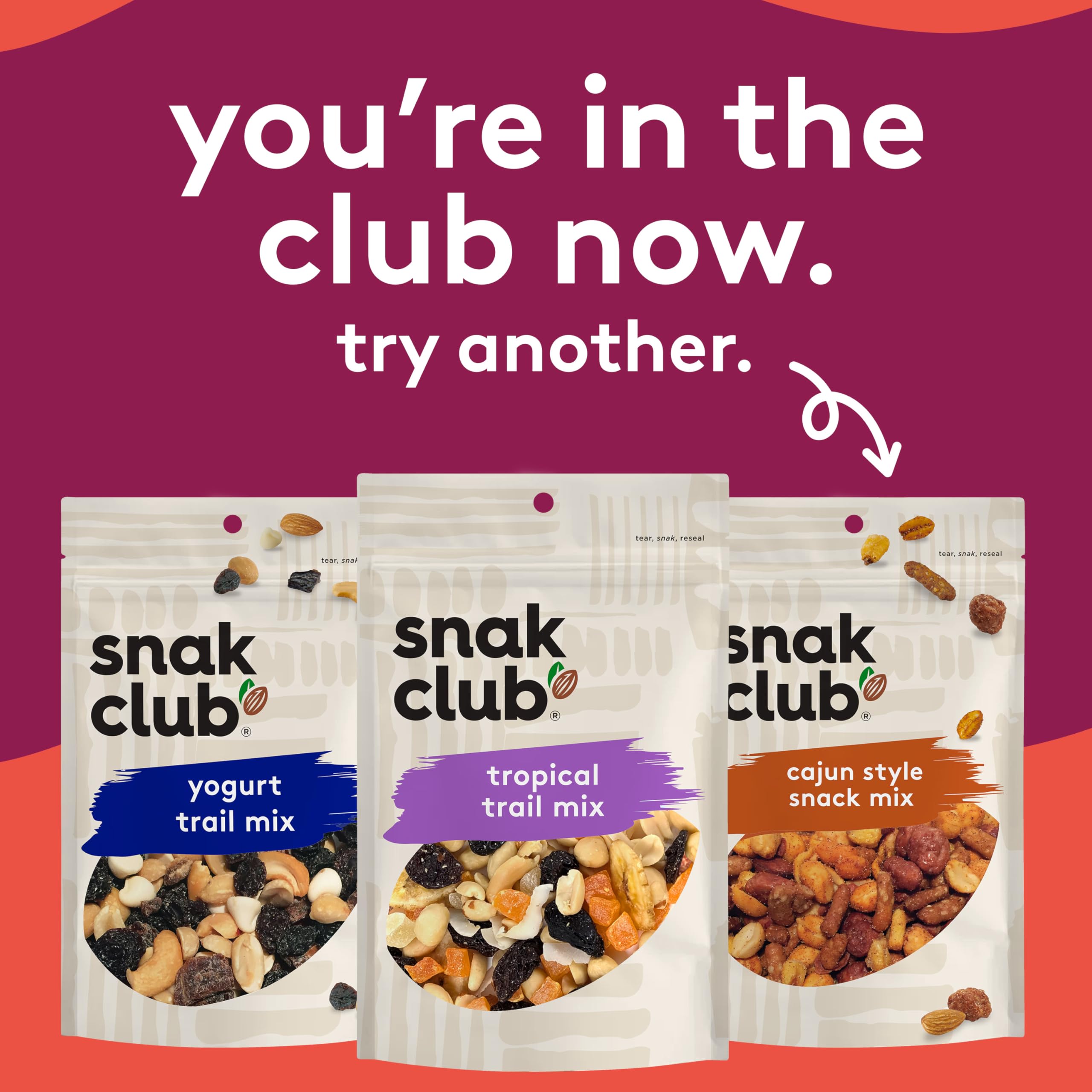 Snak Club portion on hand showing serving size and ready-to-eat snack benefit
