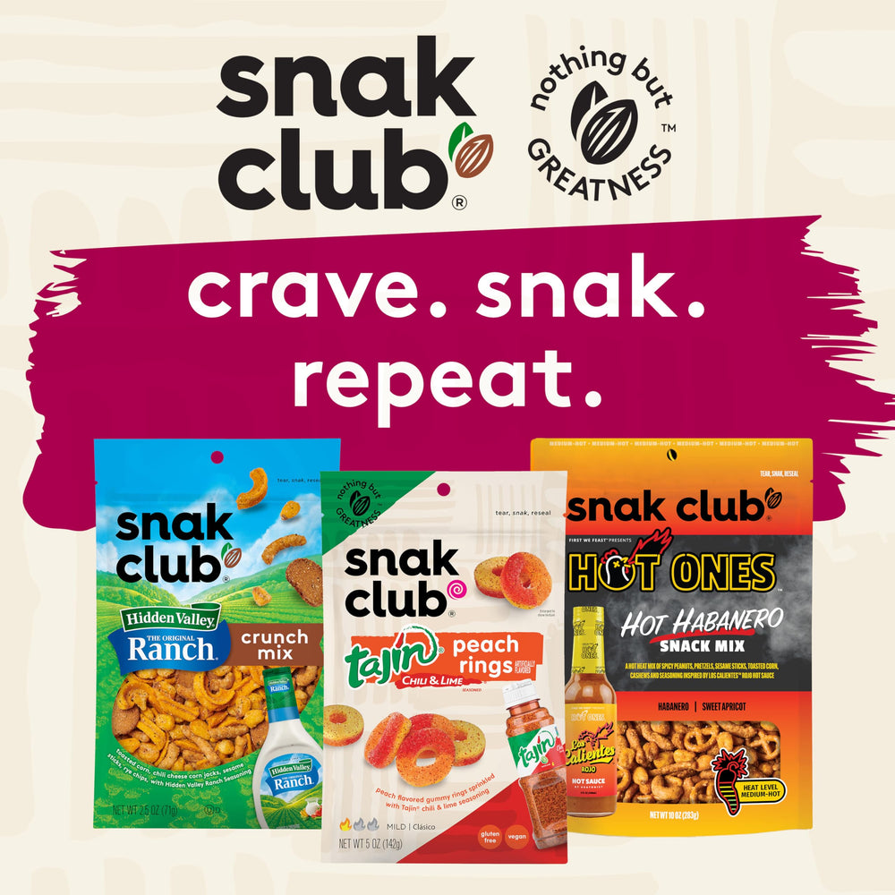 Snak Club served in a bowl at a party displaying crowd-pleasing sweet-salty mix