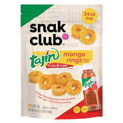 Snak Club front packaging showing resealable 24 oz bag and branding for sharing convenience