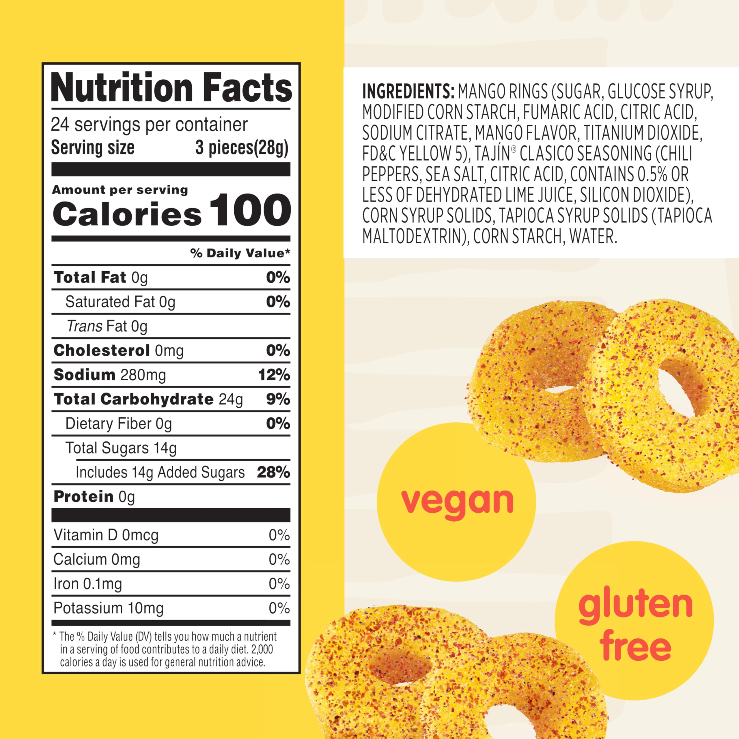 Snak Club Tajín ingredients visual spotlighting chili, lime, and sea salt flavor profile