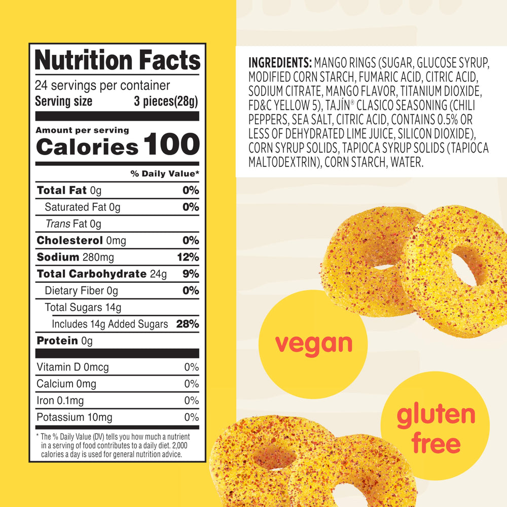 Snak Club Tajín ingredients visual spotlighting chili, lime, and sea salt flavor profile