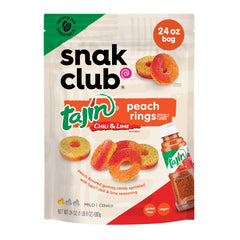 Snak Club front-of-bag showing resealable 24 oz packaging and branding benefit
