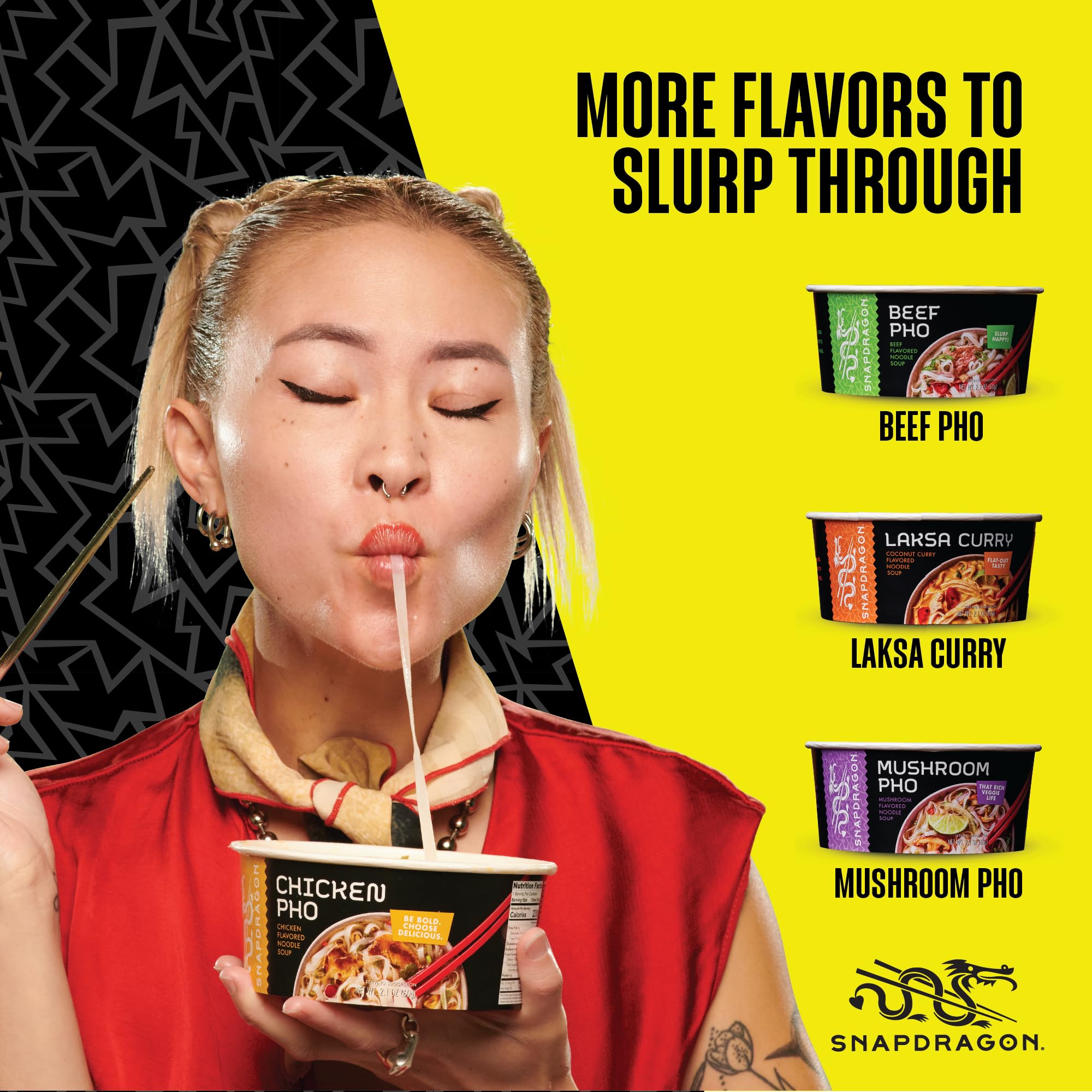 Snapdragon broth being poured into bowl emphasizing rich chicken flavor