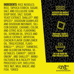 Snapdragon close-up of rice noodle texture highlighting gluten-free benefit