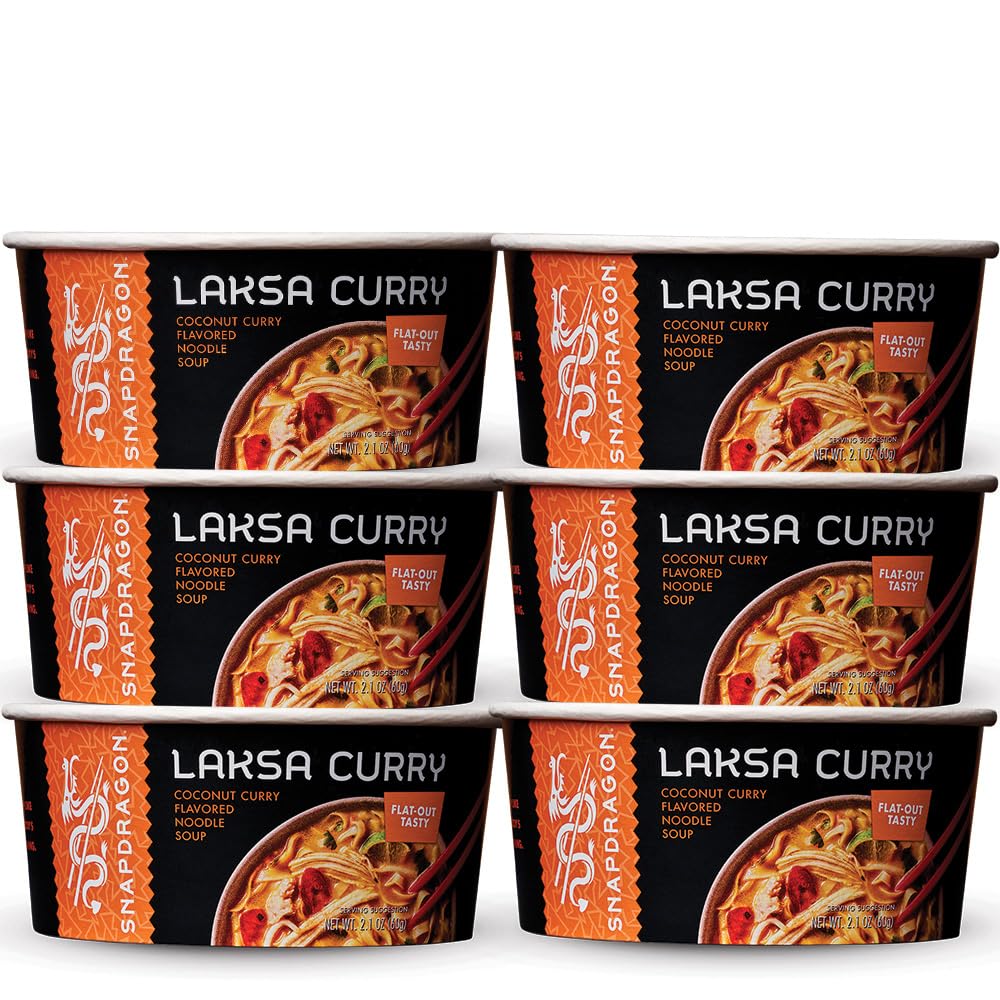 snapdragon laksa curry front packaging showing product branding and promise