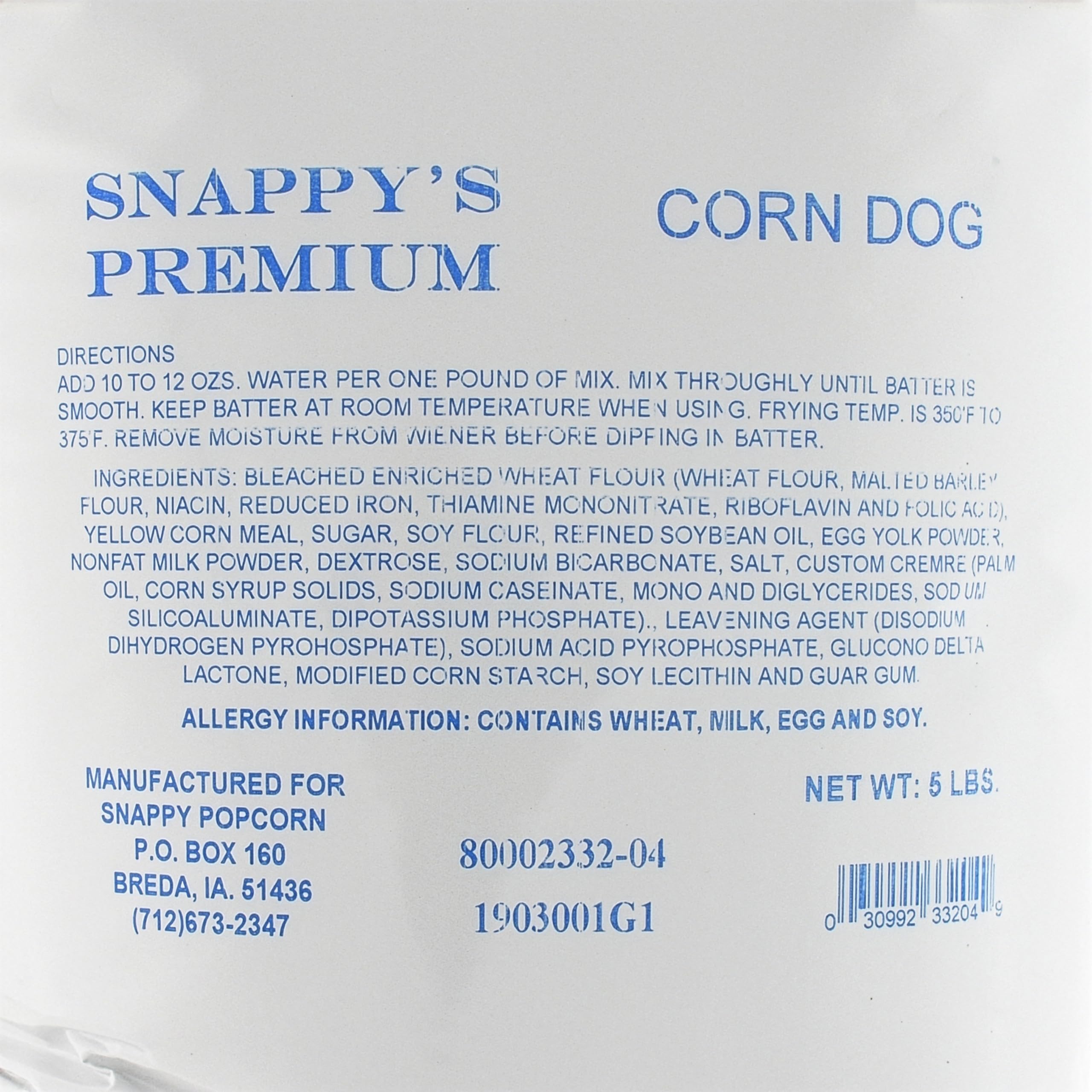 Snappy batter pour closeup showing smooth texture for even coating