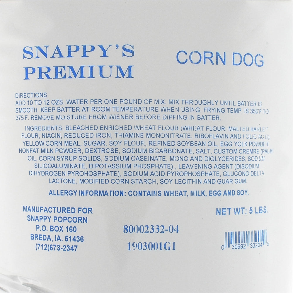 Snappy batter pour closeup showing smooth texture for even coating