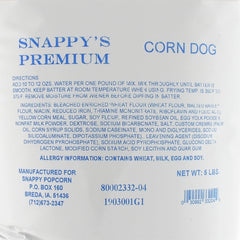 Snappy batter pour closeup showing smooth texture for even coating