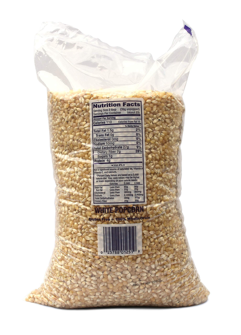 SNAPPY close-up white kernels texture highlighting even size and quality