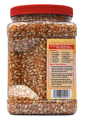 SNAPPY popcorn popping in an air popper showing quick, oil-free yield benefit