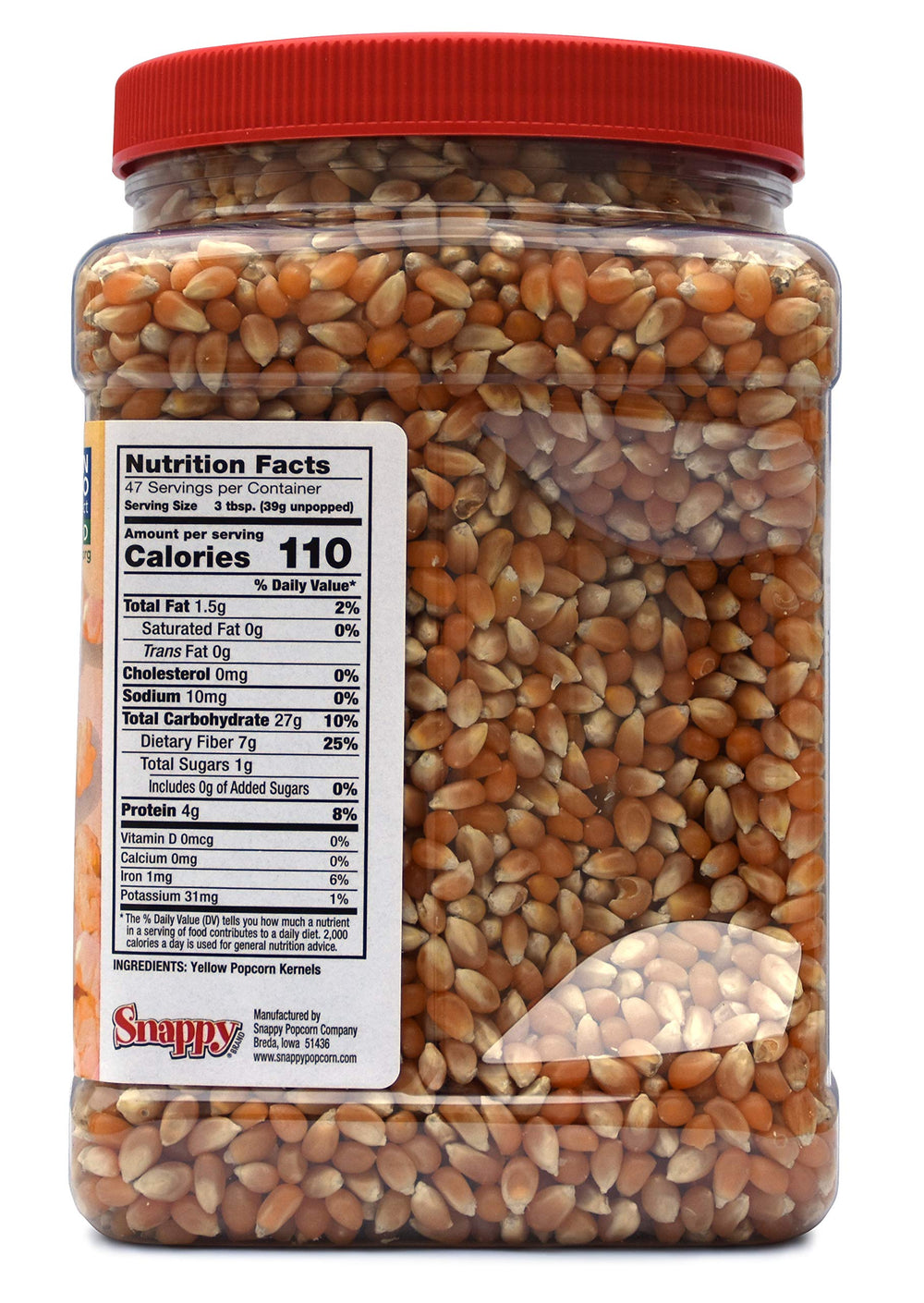 SNAPPY close-up of yellow butterfly kernels highlighting even texture and pop quality